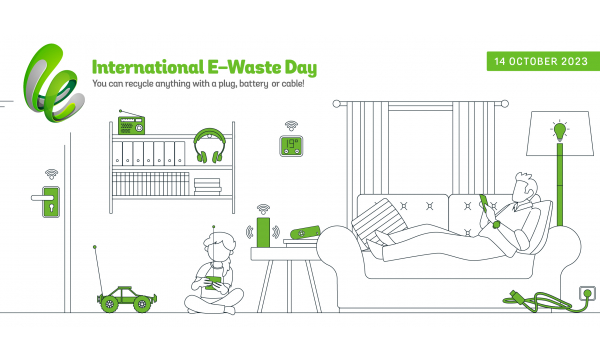 You can recycle anything with a plug, battery or cable! International E-Waste Day to shed the light on ‘invisible’ electronic waste.